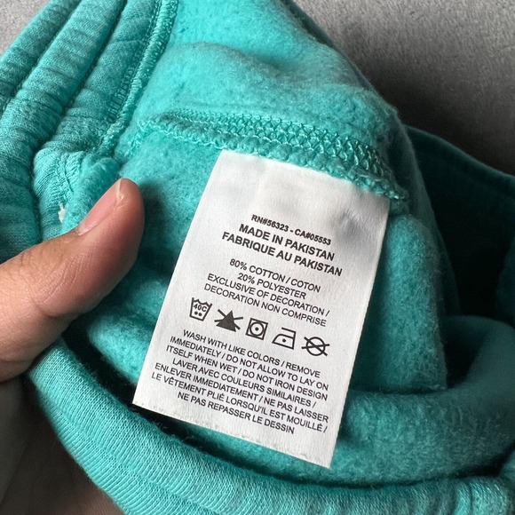 Nike Sweatpants Mens Medium Teal Sportswear Club Fleece Tapered Leg 716830-392 - Picture 5 of 10